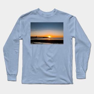 North Sea sunrise at the mouth of the River Blyth Long Sleeve T-Shirt